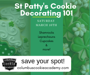 St Patrick's Cookie Decorating class flyer