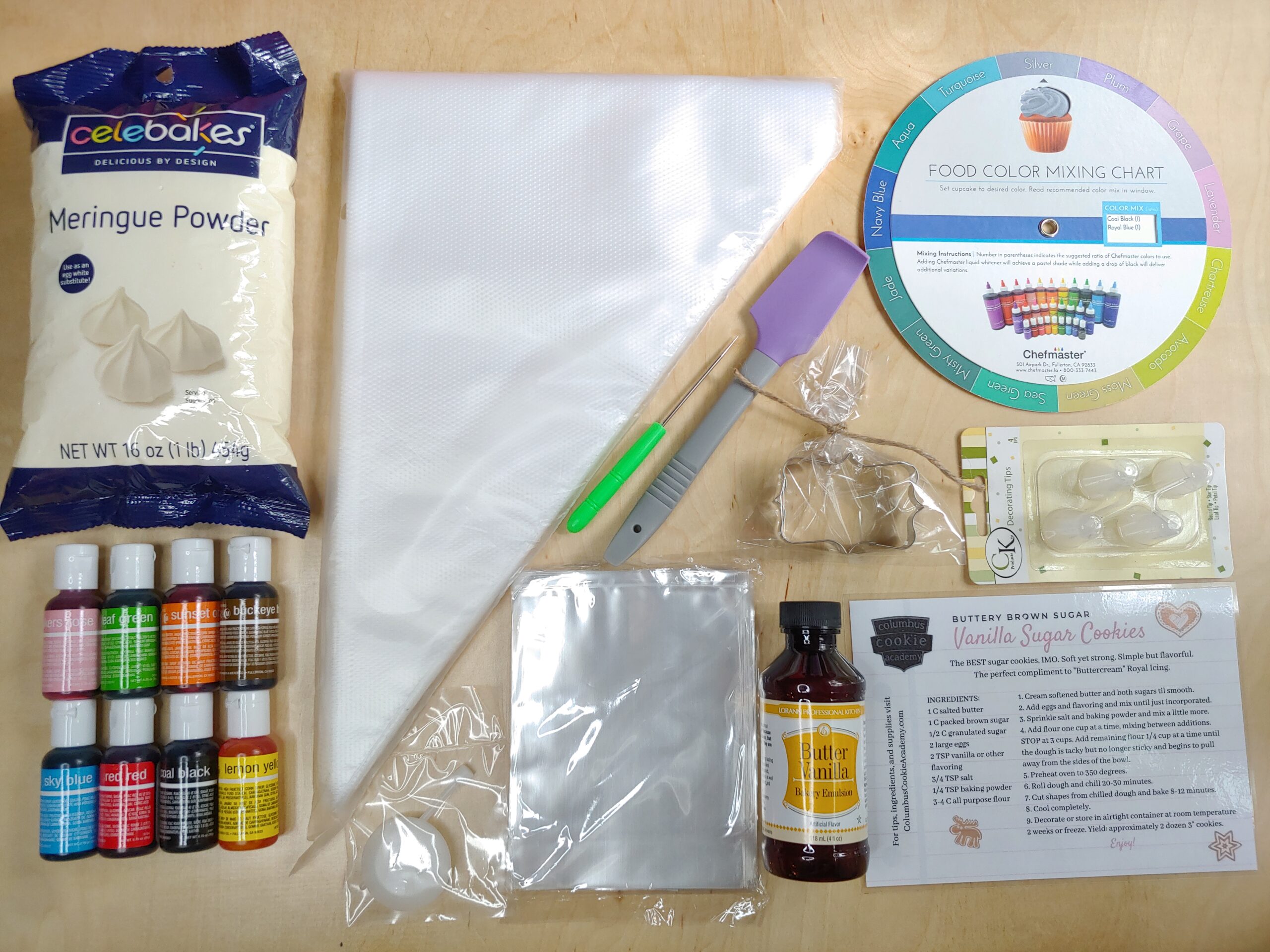 The Essentials – Cookie Decorating Supplies and Tools Kit – Columbus Cookie  Academy